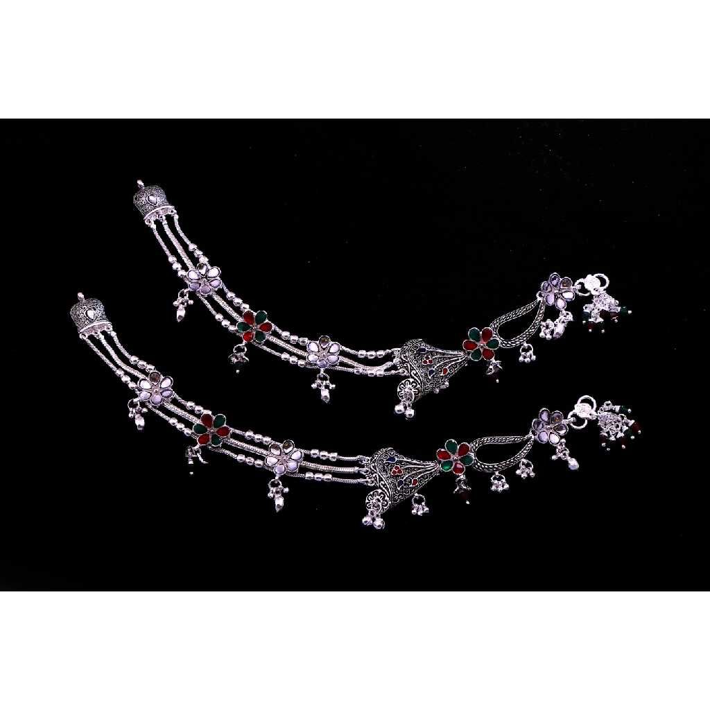 Fancy Design Silver Payal