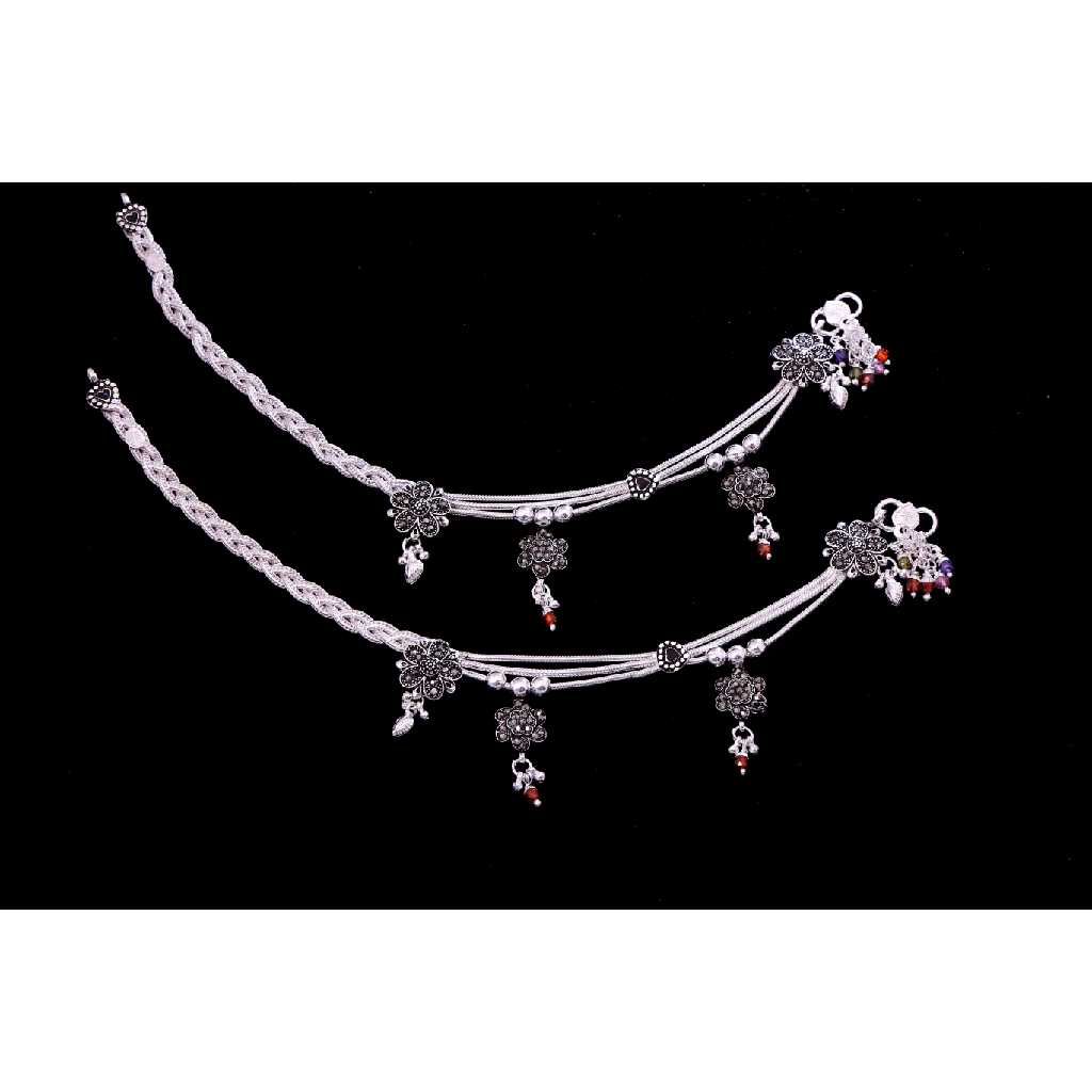 Fancy Designer Silver Payal