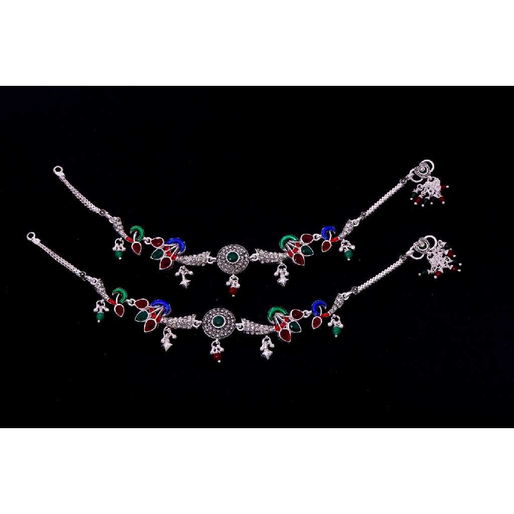 Fancy Silver Designer Payal