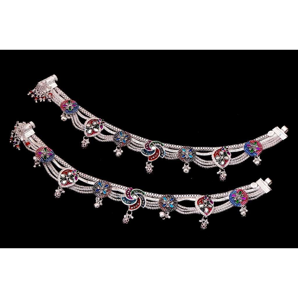 Multi Color Silver Attractive Payal
