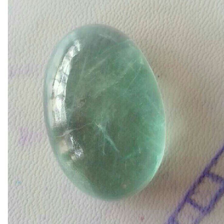 74ct oval green fluorite
