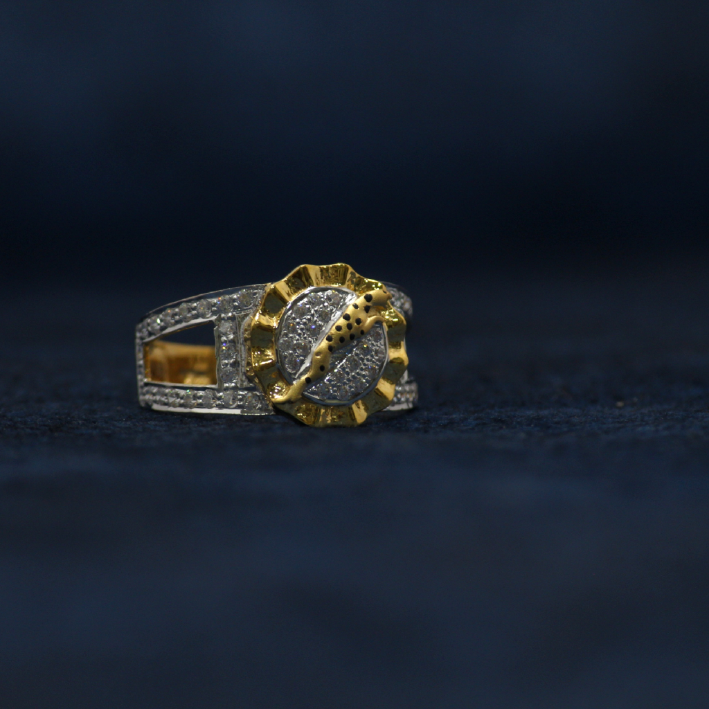 22KT Hallmarked Jaguar Ring For Men
