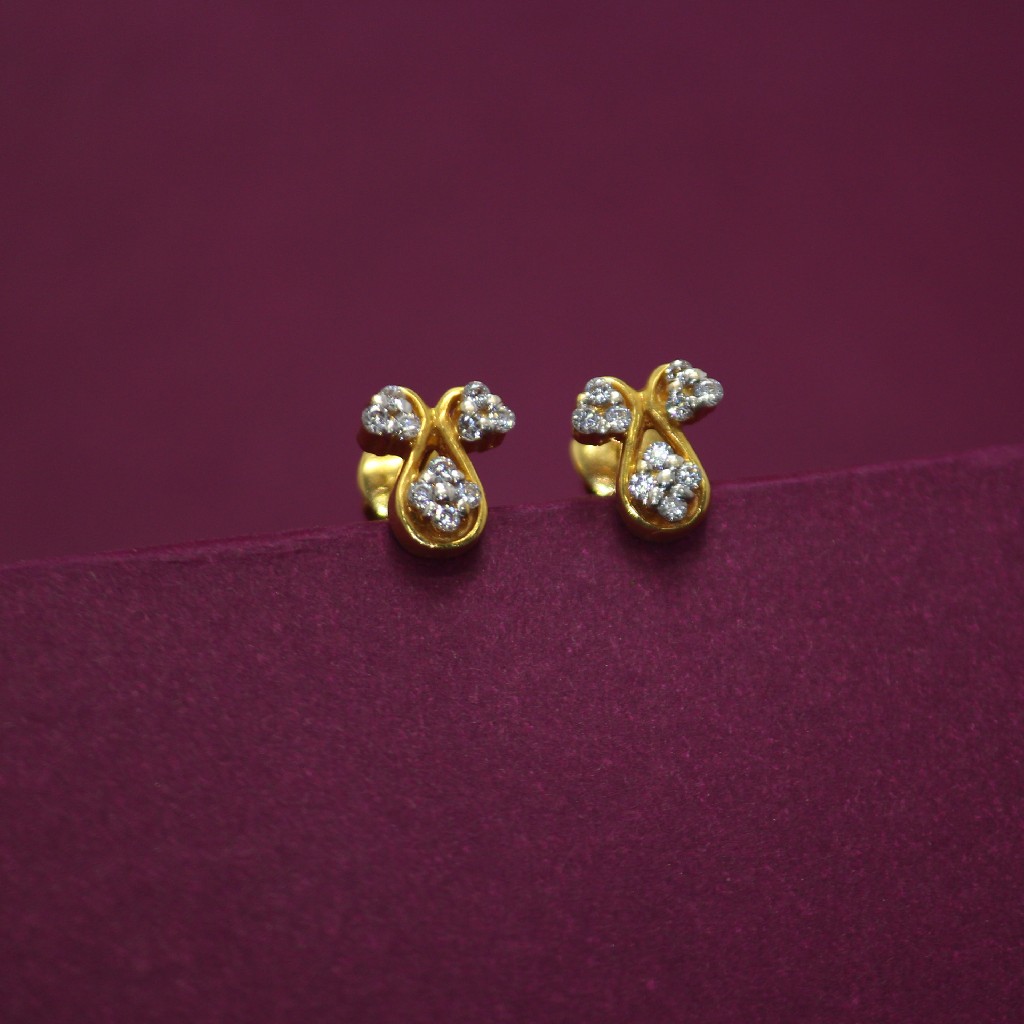 20KT Hallmarked Fancy Earring
