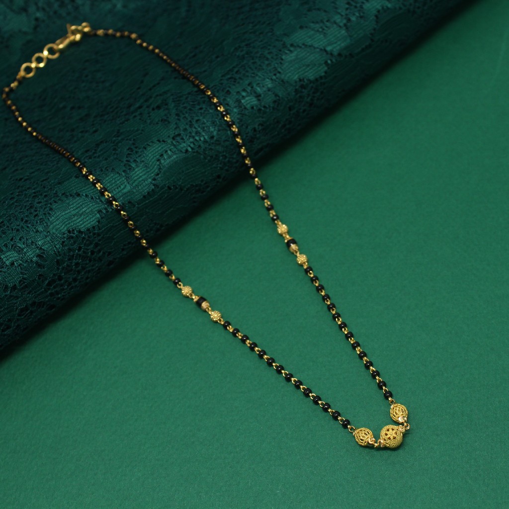 916 Hallmarked 3 Ball Simple Mangalsutra
