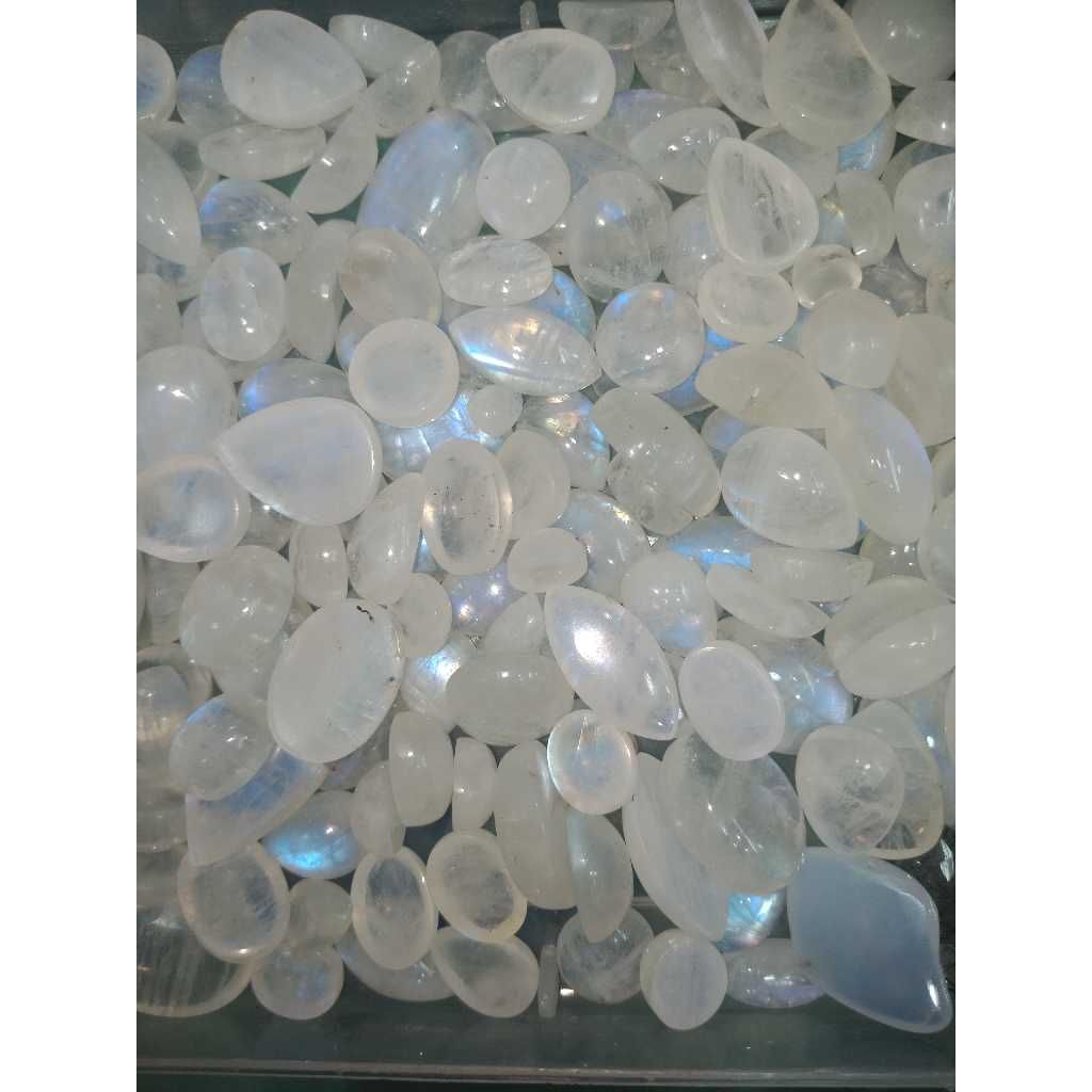 10ct barrel white moonstone