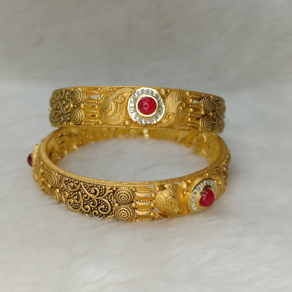 antique jadau bangle - Image 2