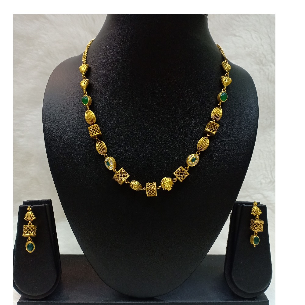 22KT Antique Gold Jadtar Mala