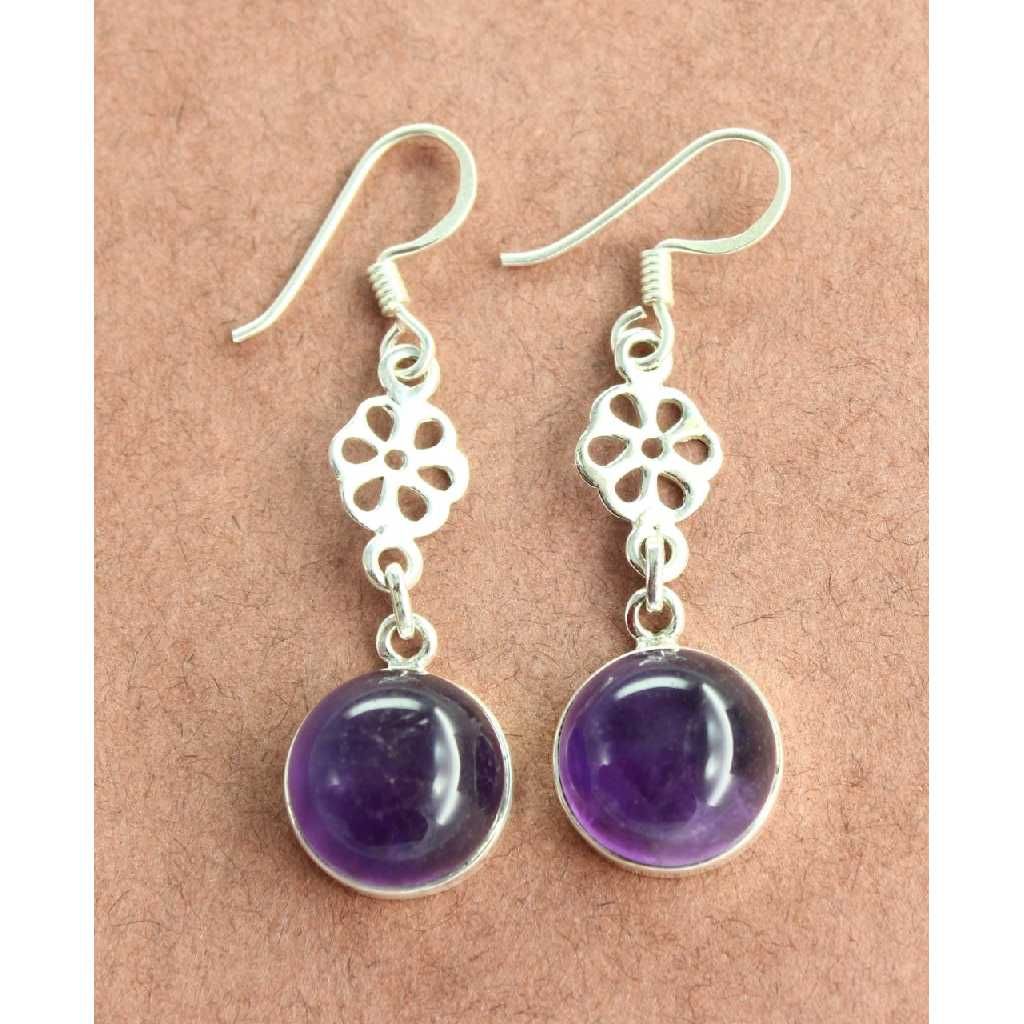 925 Silver Colored Diamond  Earrings