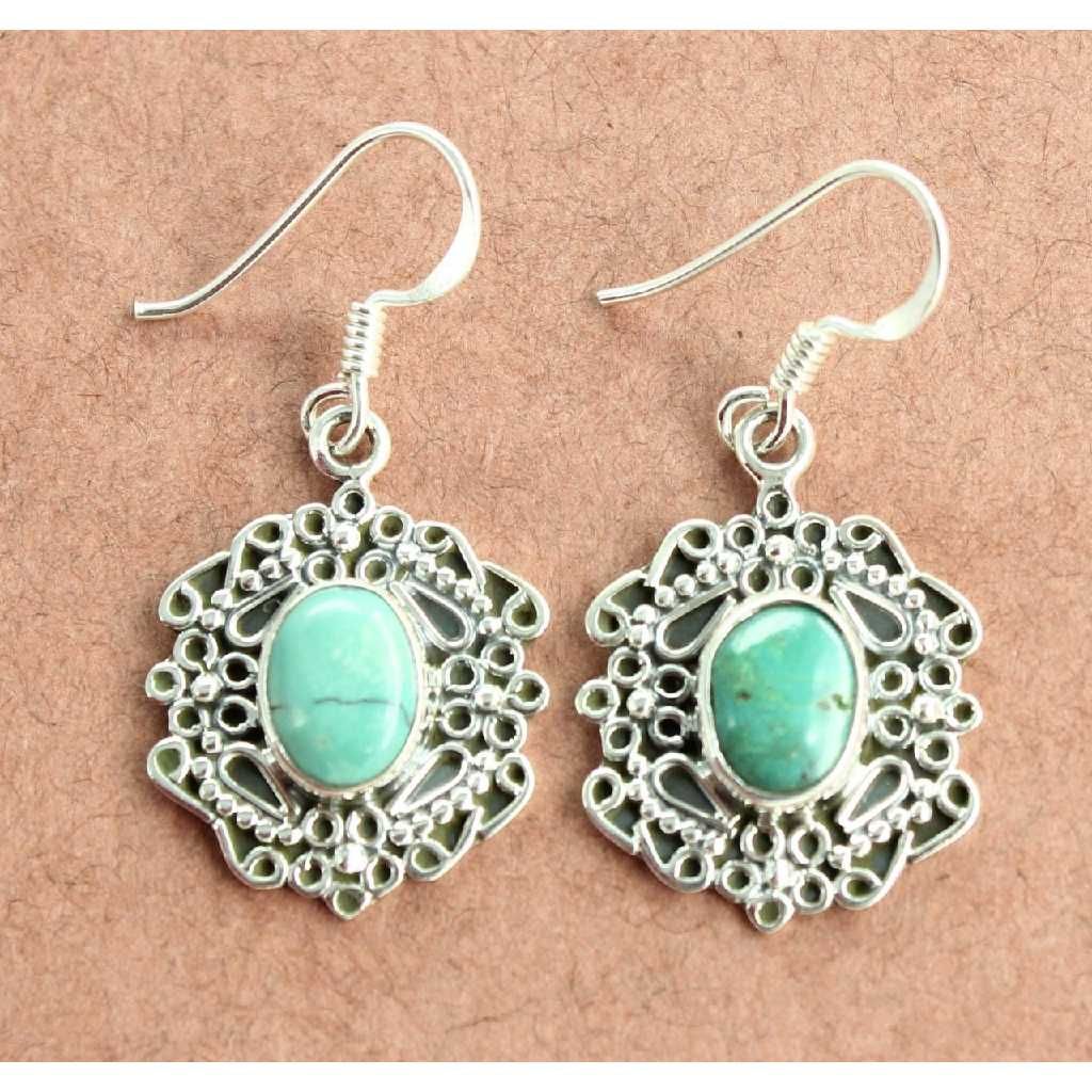 Antique Silver Diamond  Earrings