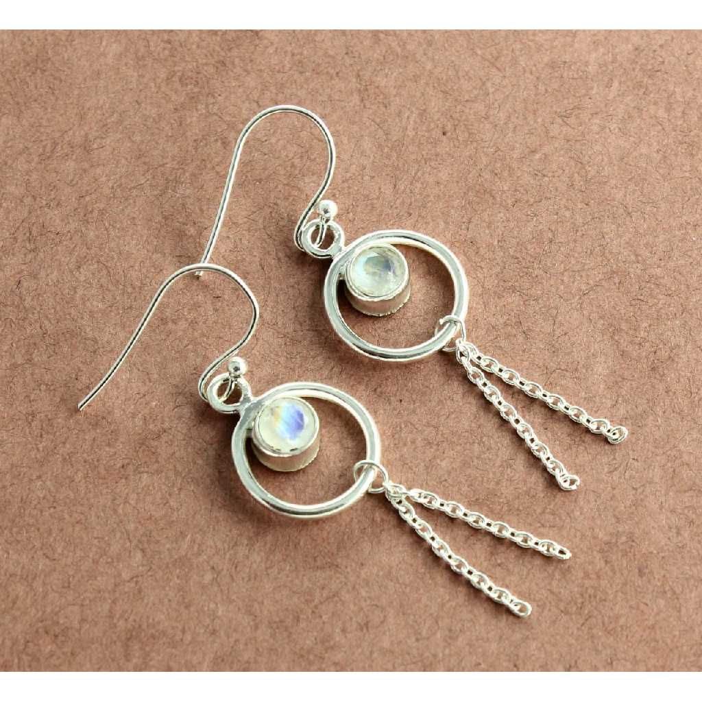 Modern Indian Silver Earrings