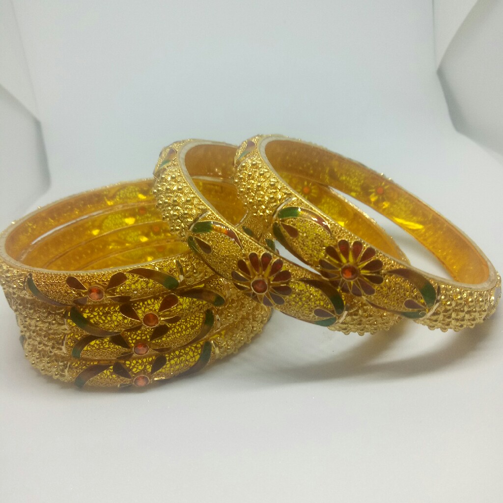 22kt gold bangle patla set