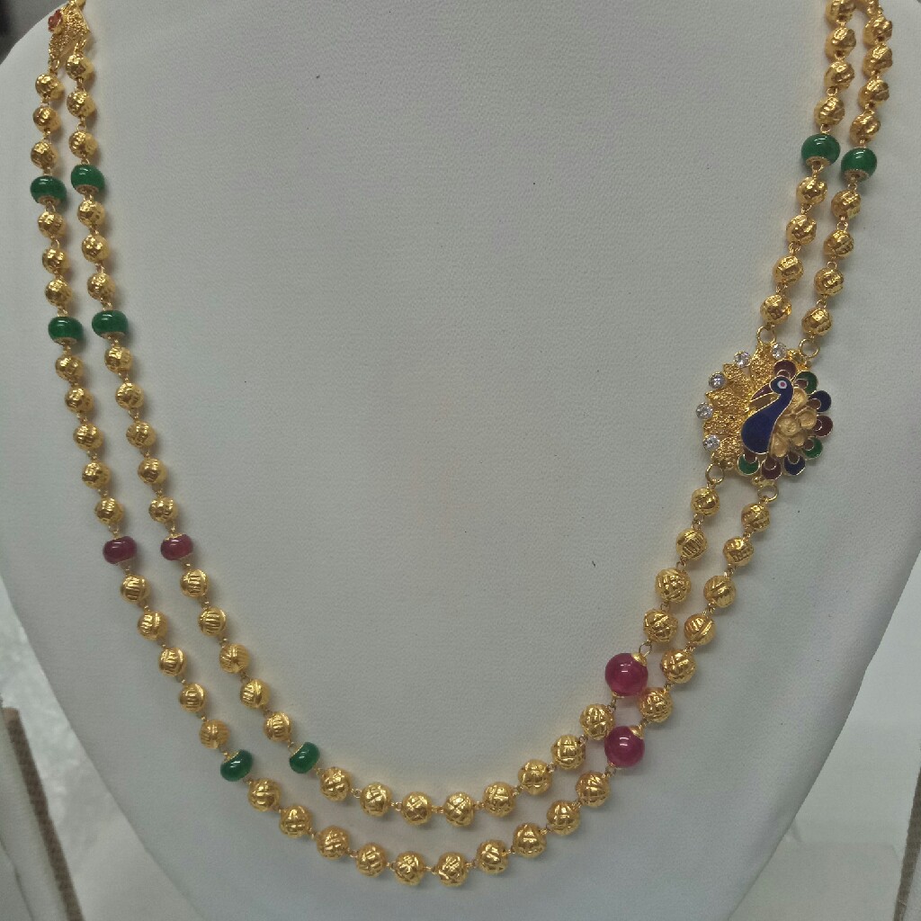 22 kt attractive peacock mala