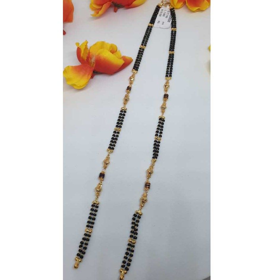 916 Gold Light Weight 2 Line Mangalsutra Ser