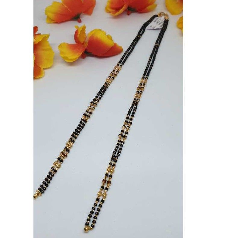 916 Gold Fancy 2 Line Vertical Mangalsutra Ser