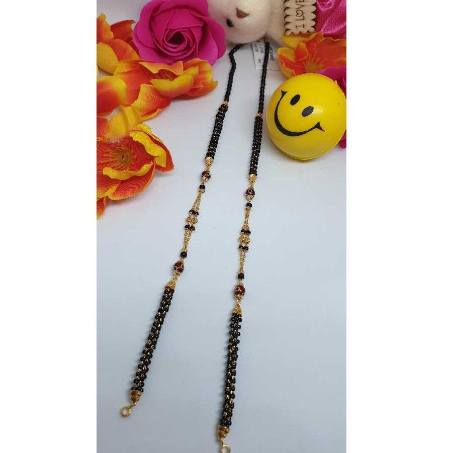 22KT Gold Hallmarked Fancy Beaded Mangalsutra Ser