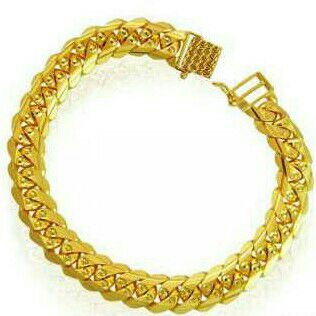 916 Fancy Gold Gents Bracelets