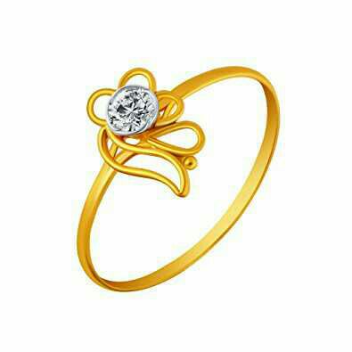 916 Gold Sterling Diamond Ring