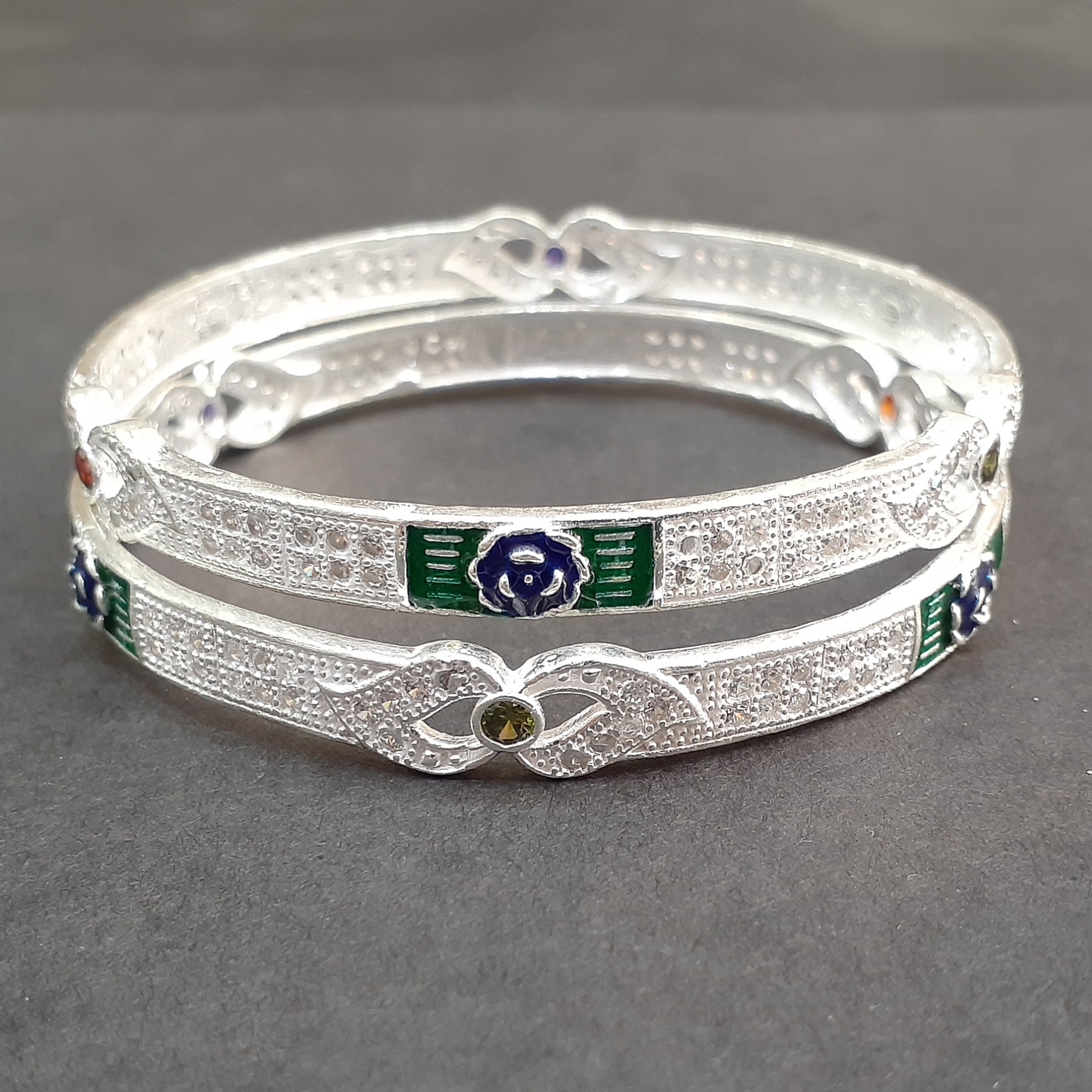 beautiful 925 micro silver bangles