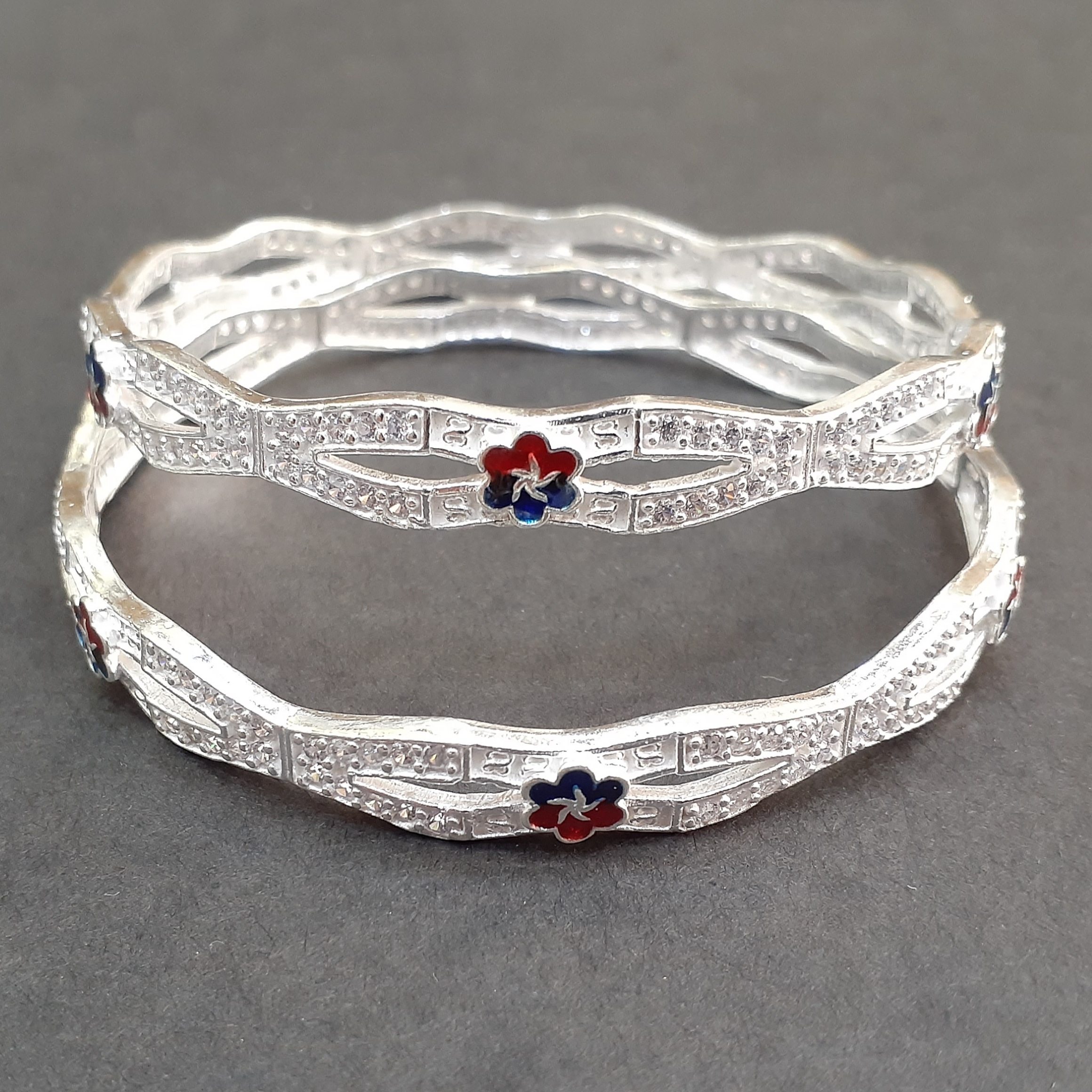 925 beautiful light micro silver bangles
