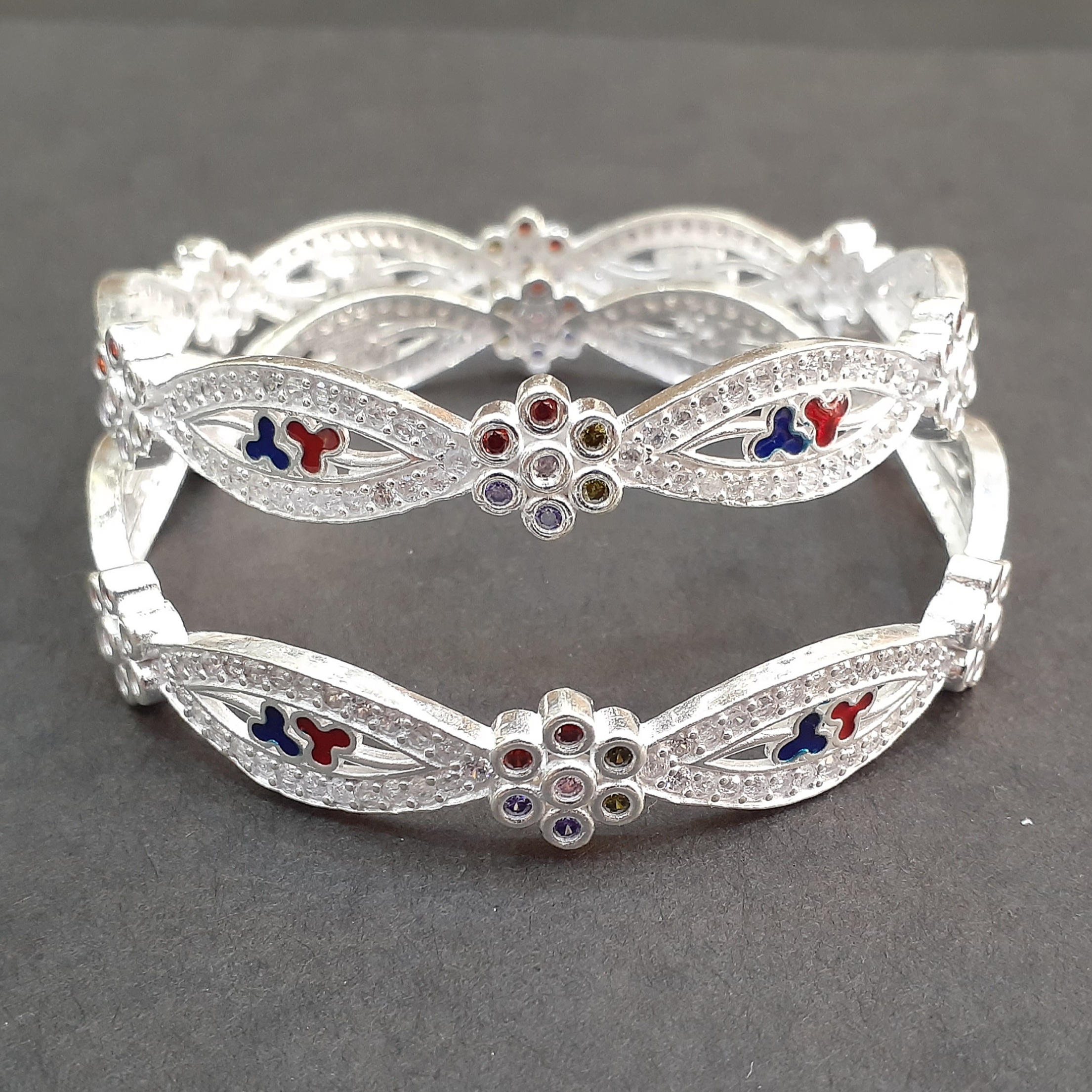 925 beautiful micro silver bangle