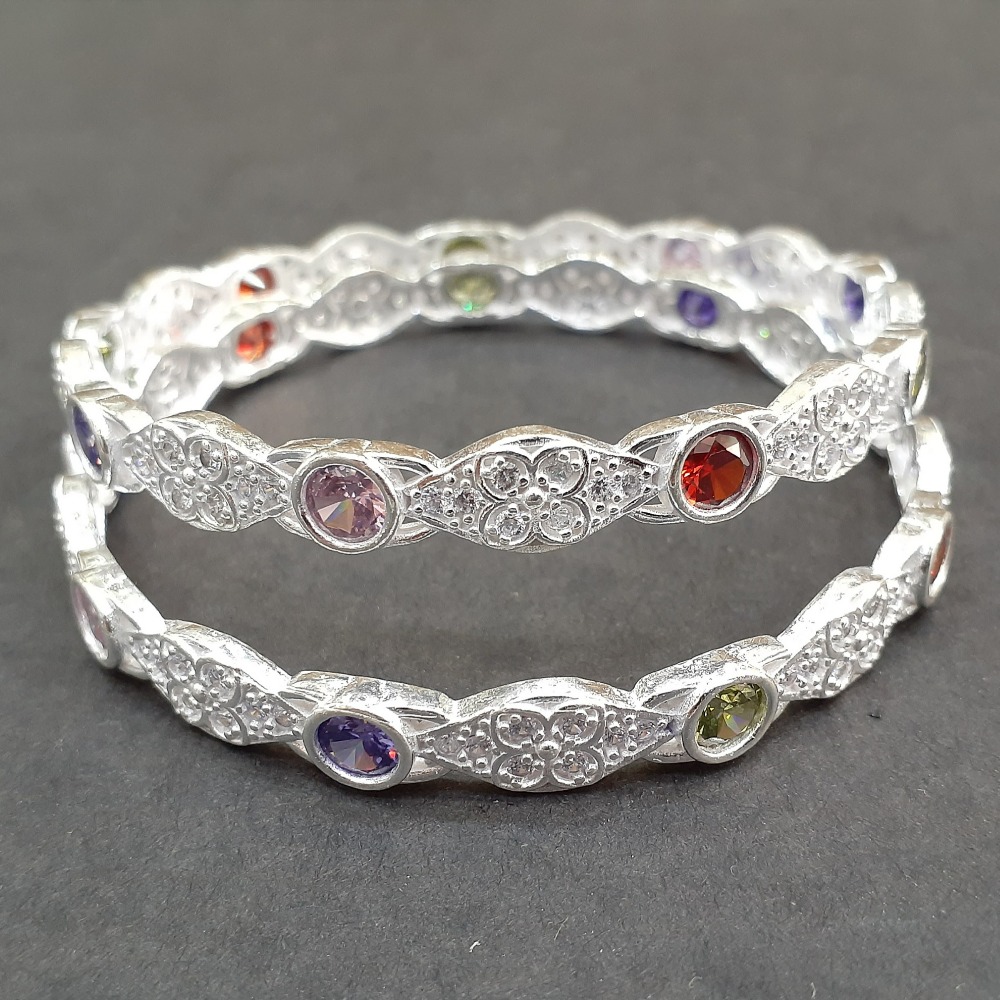 Fancy 92.5 silver bangle