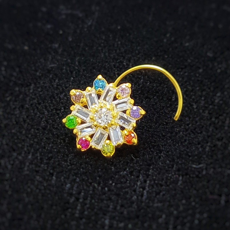 Gold Fancy Diamond Nosepin
