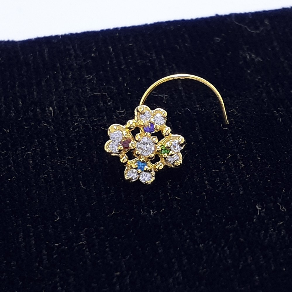 Gold fancy nosepin