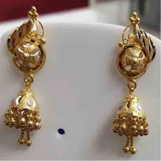 22kt Designer Gold Earrings For Women