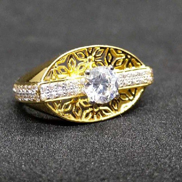 22k/916 Attractive Gold Casting Gents Ring