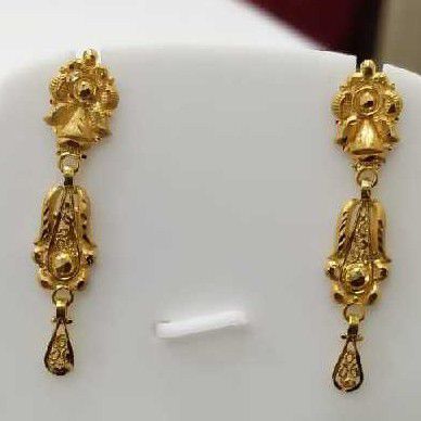 22k/916 Stylish Gold Ladies Earrings