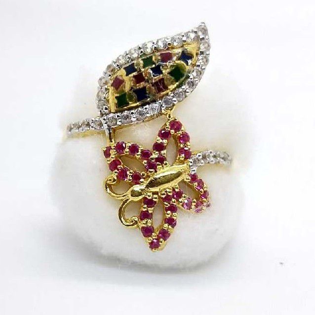The Alluring Gold Diamond Ladies Rings