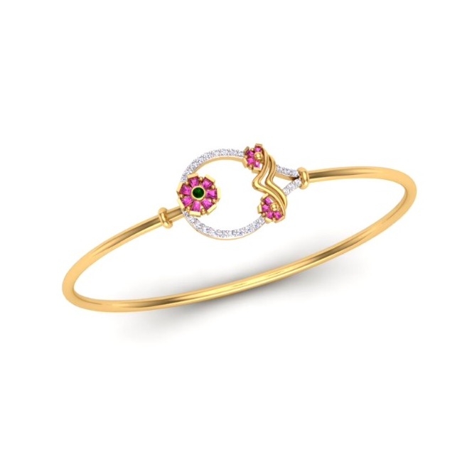 916 Gold CZ Fancy Bracelet For Women SO-B001