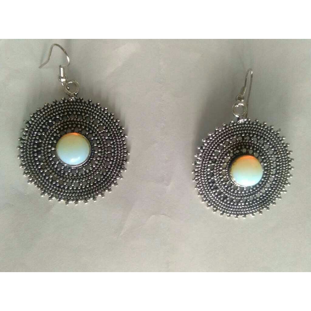 Traditional  Indian 925 Silver ladies Earrings
