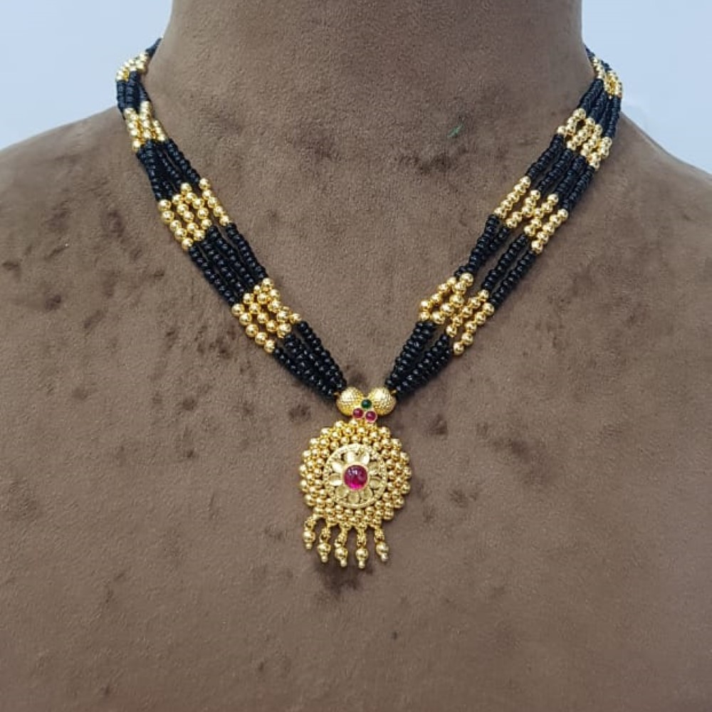 22k Gold Pearl Necklace SJJGN62