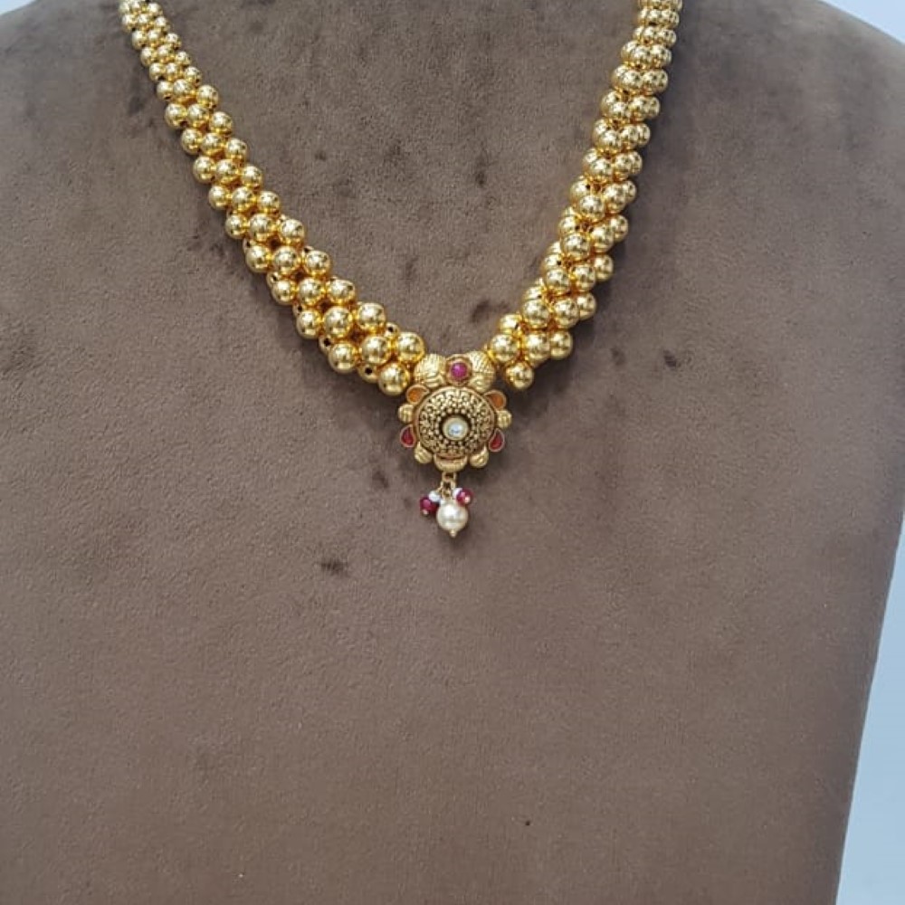 22k Gold Elegant Necklace SJJGN44