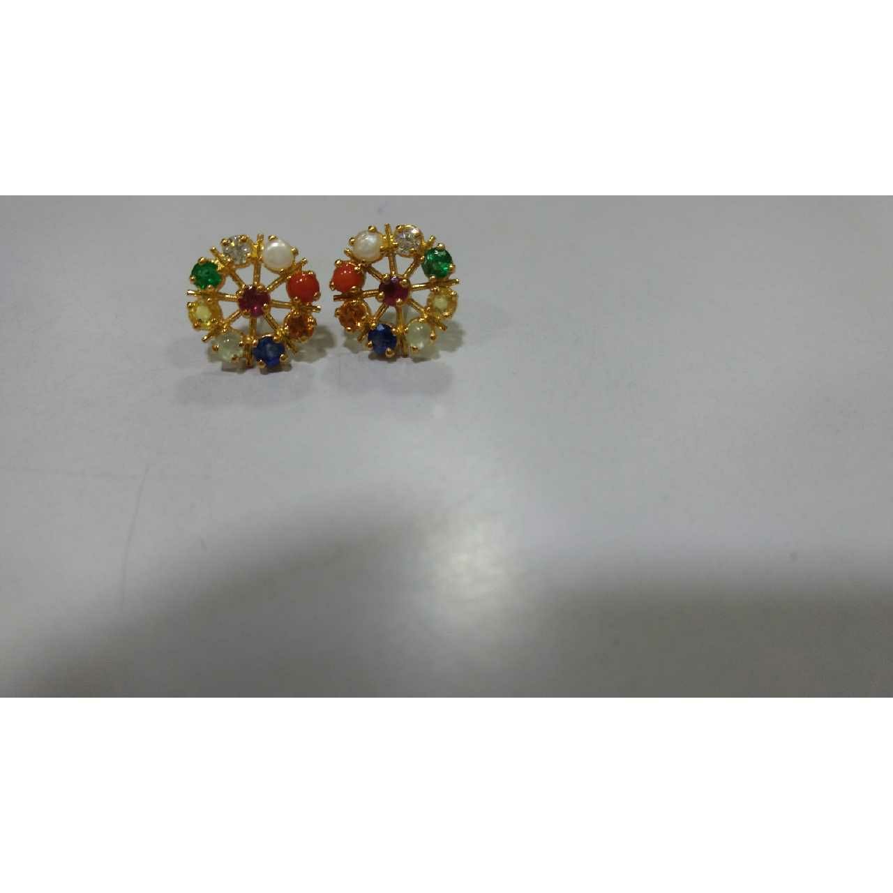 Modern Navaratan Earrings