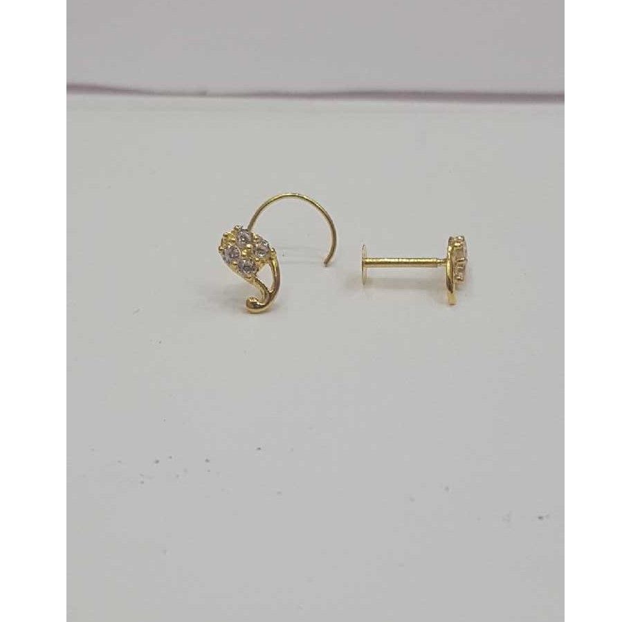 18KT Yellow Gold Ladies Attractive Nosepin (Nath)