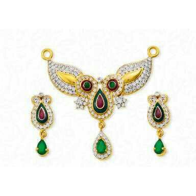 Designer Gold 916 Pendant Set