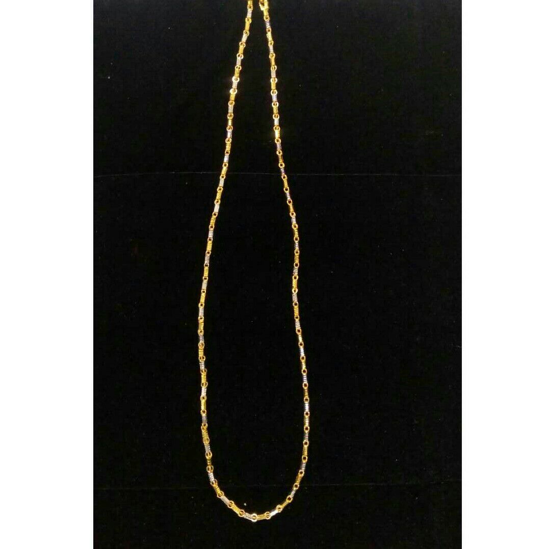 Handmade 916 Gold Plain Chain