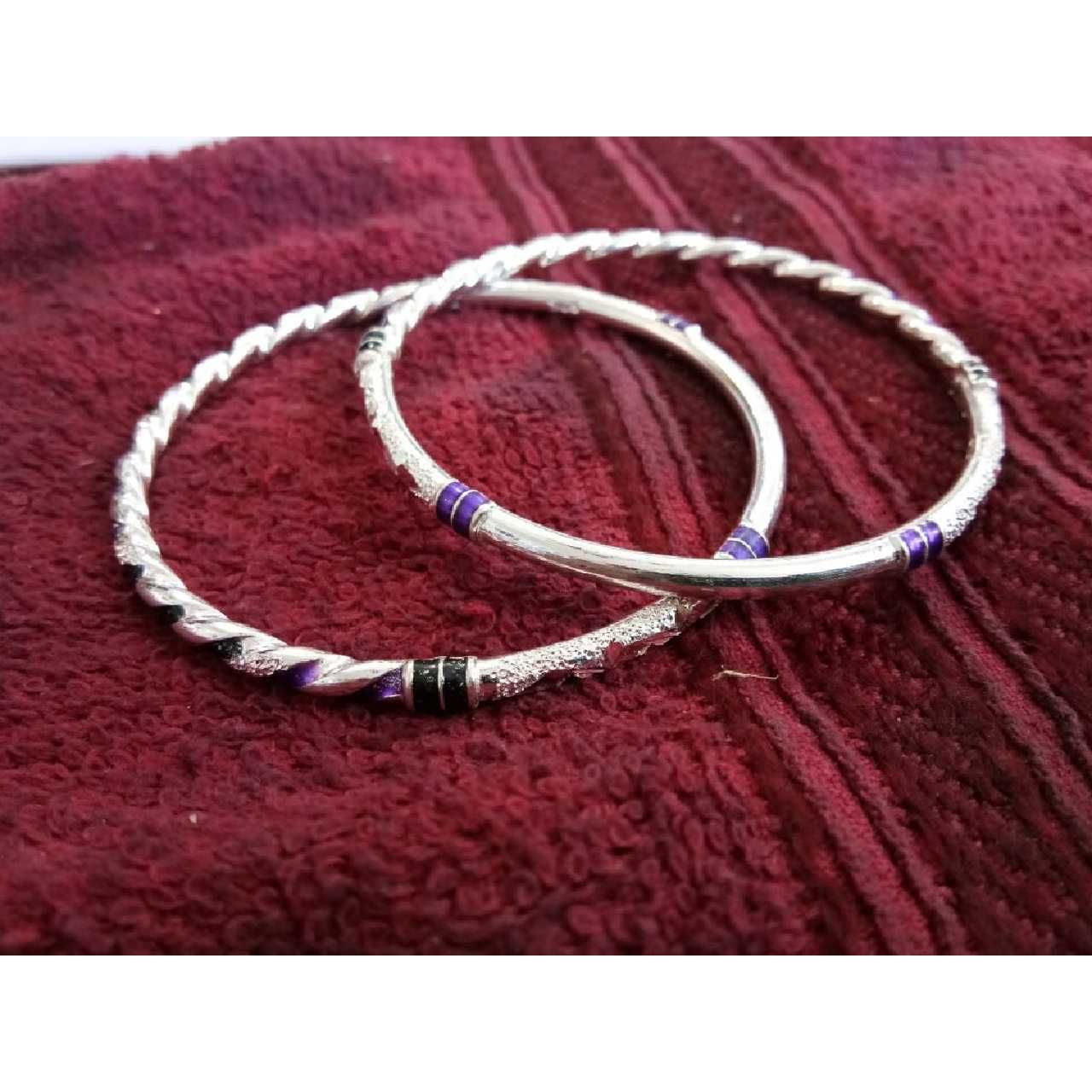 925 Silver Fancy Ladies Indian Kadli White