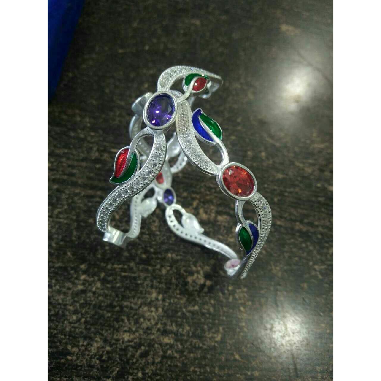 925 Silver Ladies Indian Fancy Studded Bangles