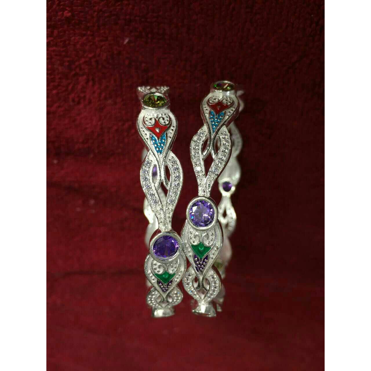 925 Silver Attractive Shiny Bangles