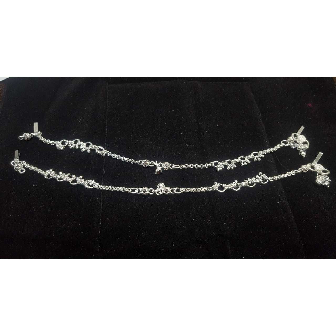 Silver Ladies Indian Modern Oxidised Payal