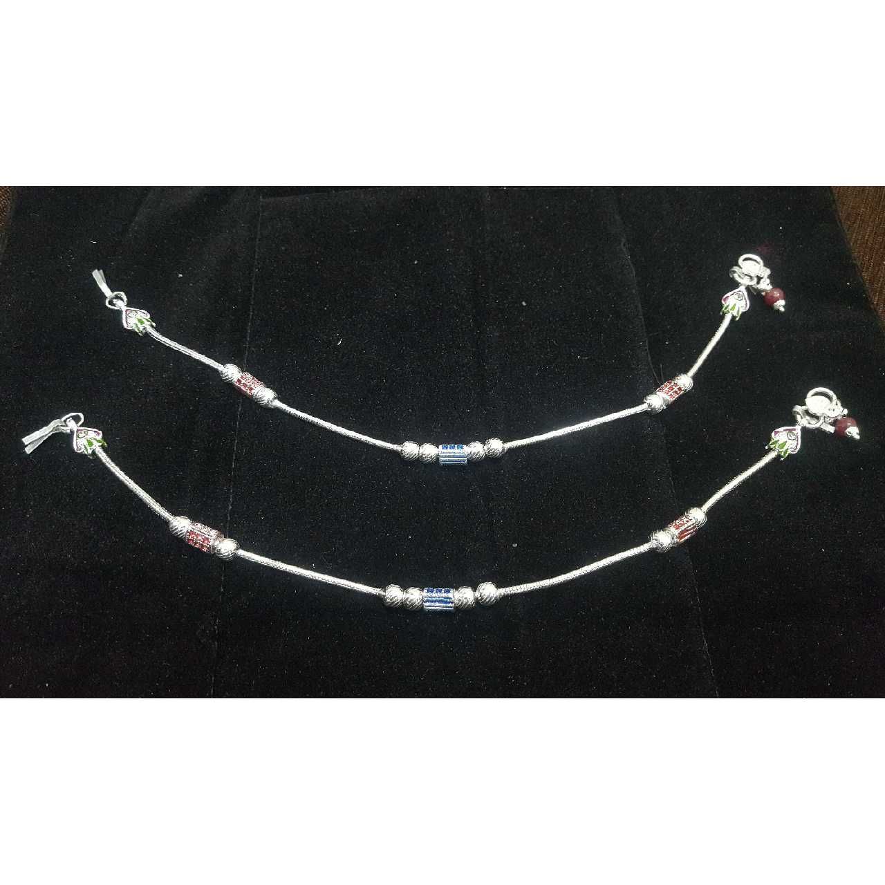 Silver Ladies Indian Oxidised Fancy Payal