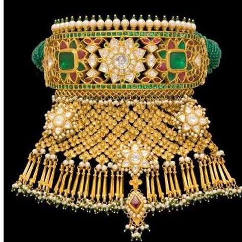 916 Gold Attractive Jodhapuri Aad