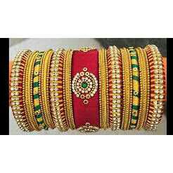 Gold Fancy Rajputi Bangles