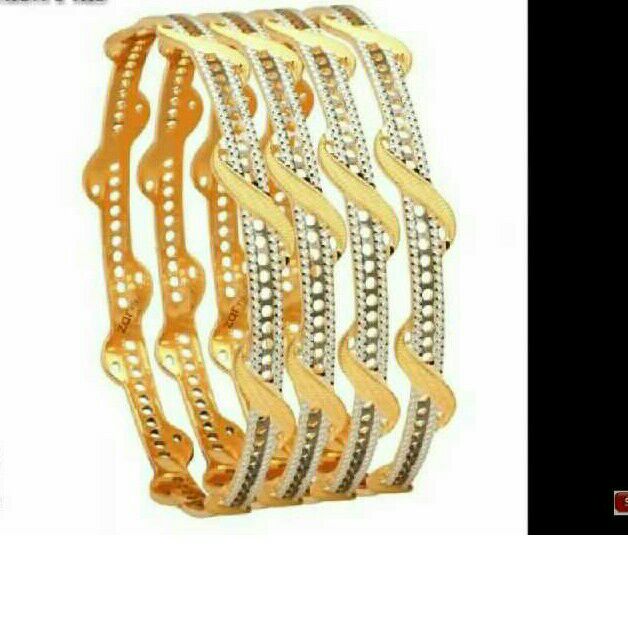 22K Gold CNC Charming Bangle
