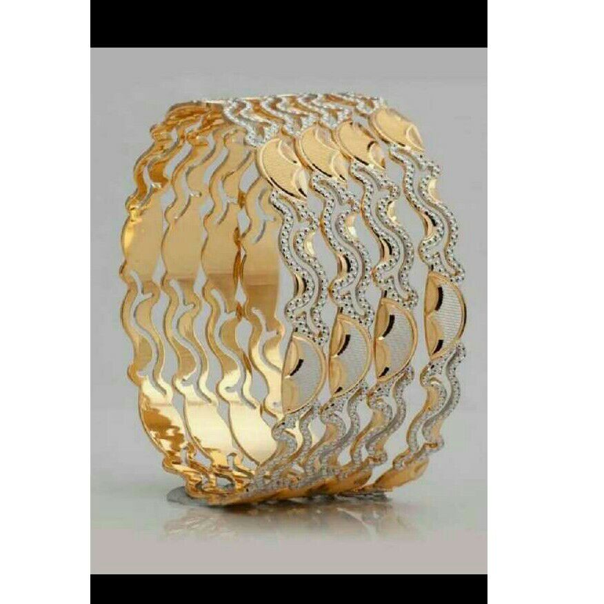 22K Gold CNC Designer Bangle