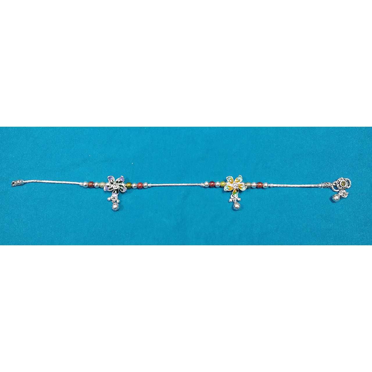 Silver Ladies Rhodium Payal (Anklet)