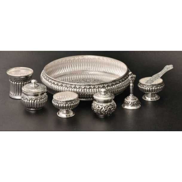 Silver Indian Fancy Utensil Temple